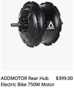 AM Rear Hub Electric Bike 750W Motor