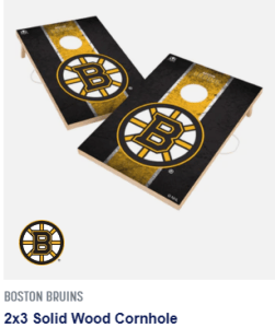VT Bruins Solid Wood Cornhole
