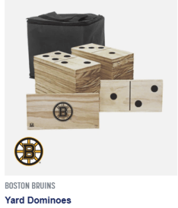 VT Bruins Yard Dominos