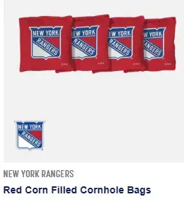 VT NY Rangers Cornhole Bags